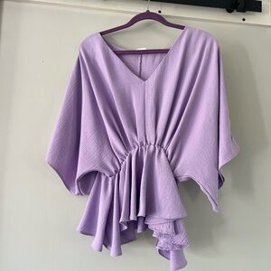 Lilac flowy top
